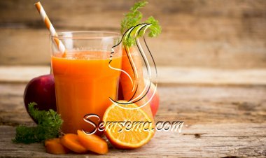 عصير التفاح مع الجزر