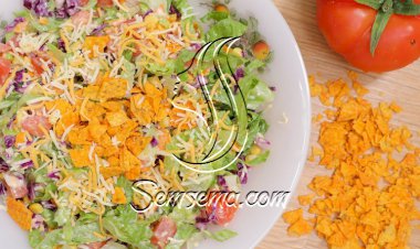 سلطة مكسيكية بالتورتيلا بالفيديو