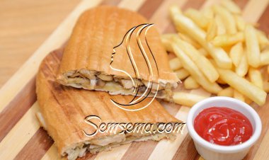 ساندويش الدجاج بالفطر بالفيديو