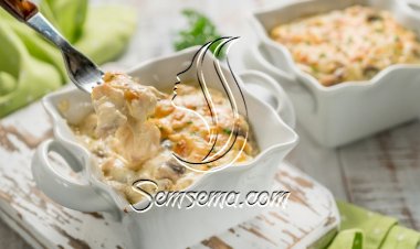 غراتان الجبن والفطر