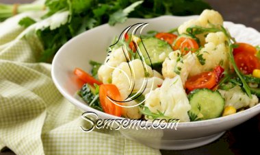 سلطة القرنبيط بالخضار