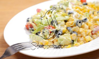 سلطة الذرة المبتكرة بالفيديو