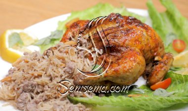 دجاج محشي بالأرز بالفيديو