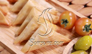 سمبوسة الدجاج والخضار بالفيديو