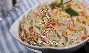 سلطة الكولسلو على طريقة المطاعم بالفيديو