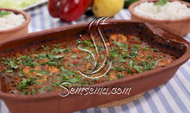 طاجن الجمبري على الطريقة المغربية بالفيديو