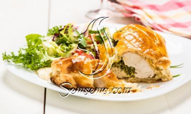 فطيرة السبانخ بالدجاج للسحور