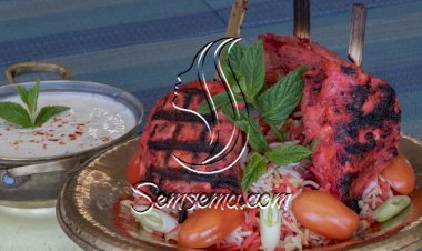 أرز تندوري مع الدجاج