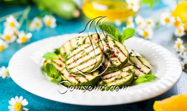 كوسا مشوي بالثوم