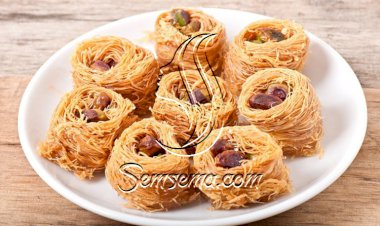 عش البلبل بالفستق الحلبي