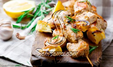 كباب الدجاج المشوي بالأعشاب والثوم للرجيم