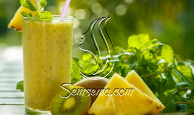 عصير الأناناس بالكيوي