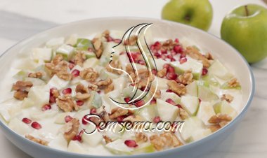 سلطة التفاح بالفيديو