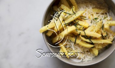 بطاطس محمرة بجبن الموزريلا