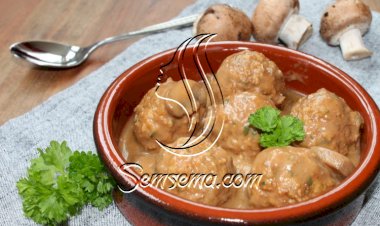 كفتة بالكريمة والمشروم