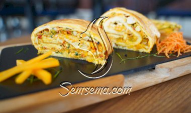 رولات الدجاج بجبن الشيدر بالفيديو