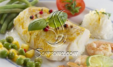 سمك فيليه مشوي بالخضار