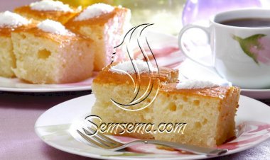 كيكة جوز الهند بالسميد