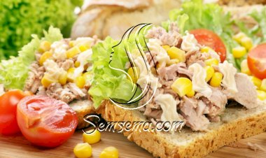 ساندويش تونا بالذرة