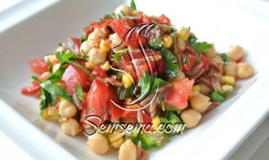 سلطة الحمص المسلوق