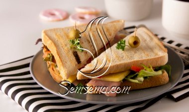 ساندويش التيركي بالجبن المحمص