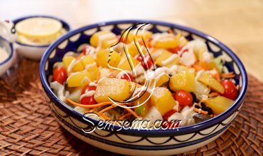 سلطة القرع بالطحينية بالفيديو