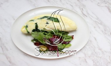 عجَّة السبانخ بالجبن