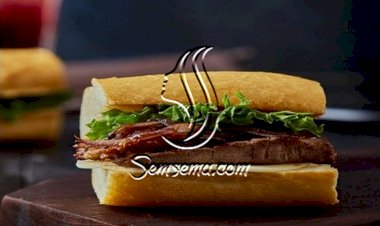 ساندويش فيليه لحم بالبصل