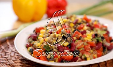 سلطة العدس المكسيكية بالفيديو