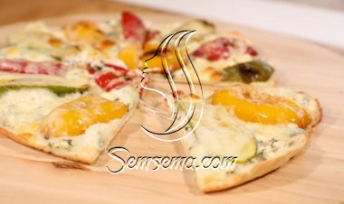 بيتزا بالخضار المشوية بالفيديو