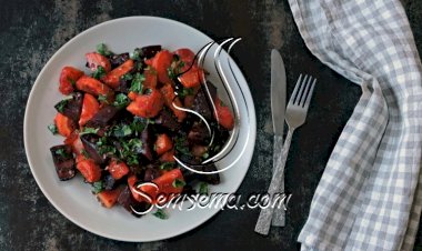 سلطة الشمندر بالطماطم