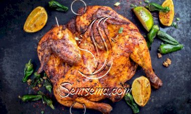 دجاج مشوي بالباربيكيو والبهارات
