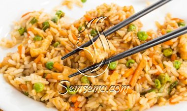 الأرز الصيني بالخضار لرجيم مثالي