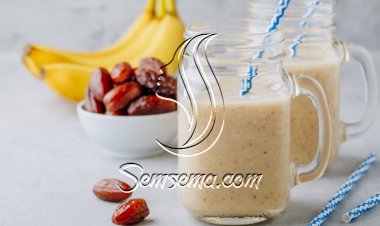 سموذي الموز بالتمر