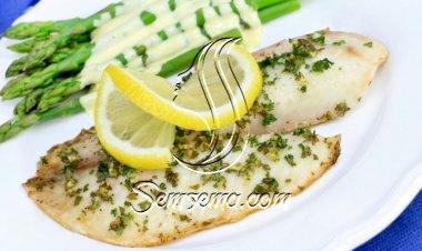 سمك مشوي بالأعشاب للرجيم