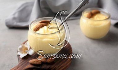حلى الكاسترد باللوز لضيافة العيد