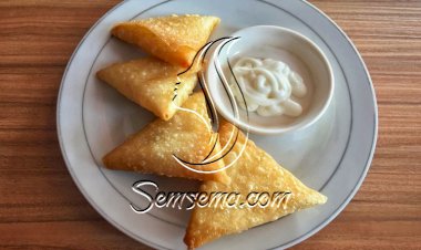 سمبوسك بالجبنة والنعناع