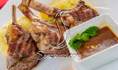 ريش خروف مشوية باللبن والثوم