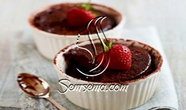 سوفليه الشوكولاتة بالمايكرويف