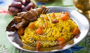 أرز باللحم والجزر