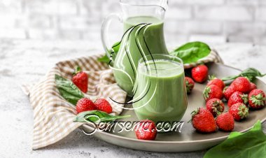 سموذي الفراولة بالسبانخ