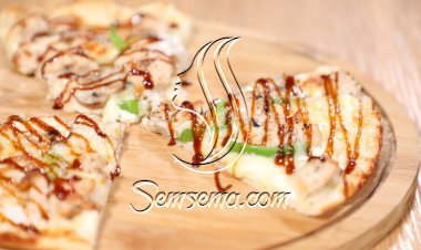 بيتزا الدجاج بالباربكيو بالفيديو
