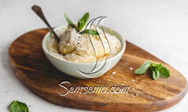 آيس كريم جوز الهند النباتي