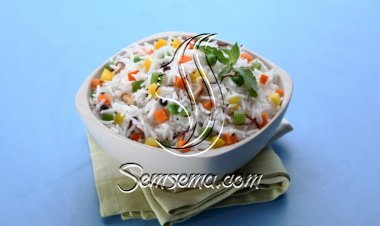 أرز بسمتي بالخضار للنباتيين