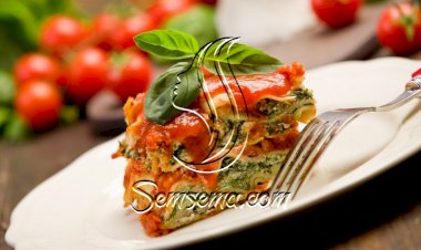 لازانيا السبانخ