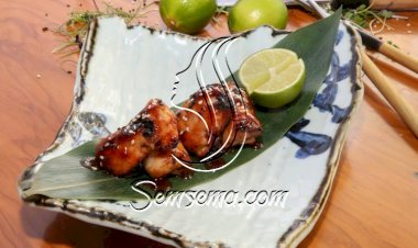 دجاج بابريكيو بالصلصة الآسيوية لمقبلات شهية