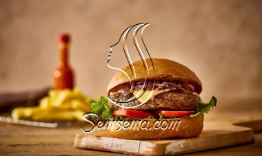 برجر مع البصل المكرمل