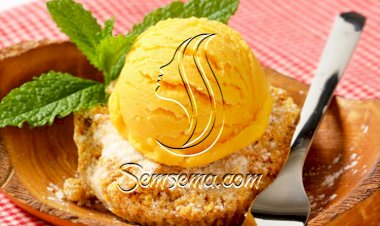 آيس كريم المانغو للنباتيين