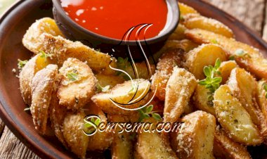 بطاطا ودجز مع جبن البارميزان لمقبلات شهية