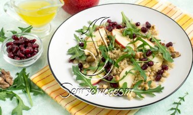 سلطة الكينوا بالتفاح
